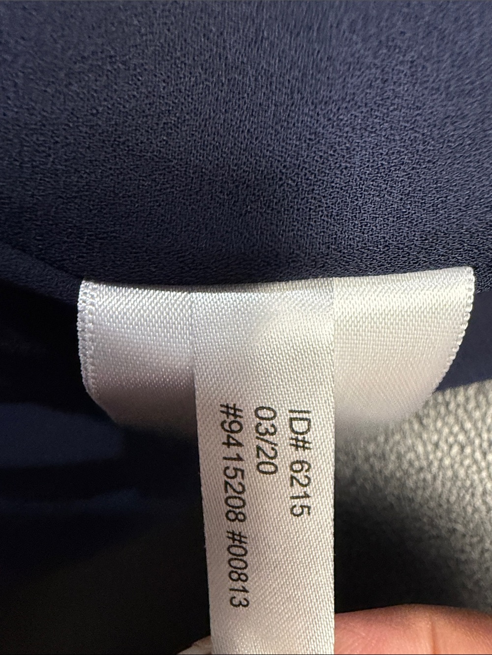 Express Navy Ruffle-Sleeve High-Neck Wide-Leg Jumpsuit - Picture 7 of 7